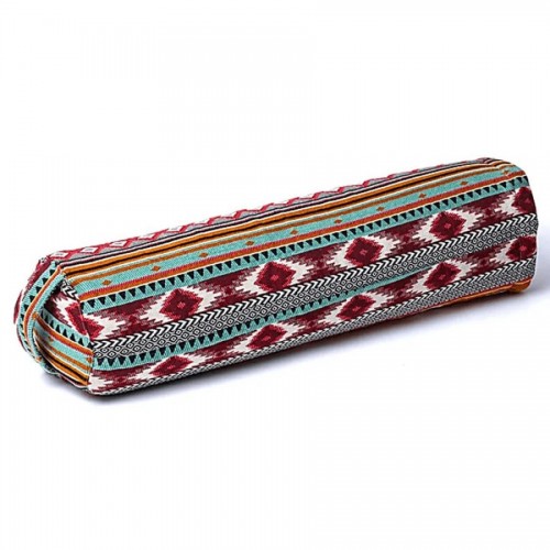 Bolster Yoga Στρογγυλό Μαξιλάρι Γιόγκα Aztec Yogi & Yogini Pure Cotton 60Χ16cm